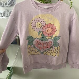 Art Class Lavender Floral Sweatshirt
